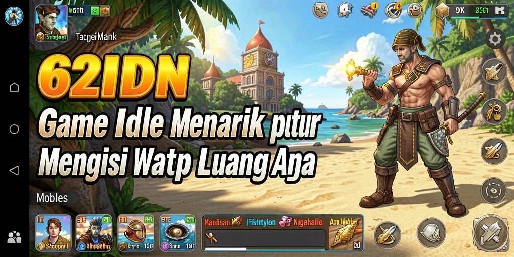 Tampilan menarik dari gameplay Idle 62IDN yang menyenangkan.