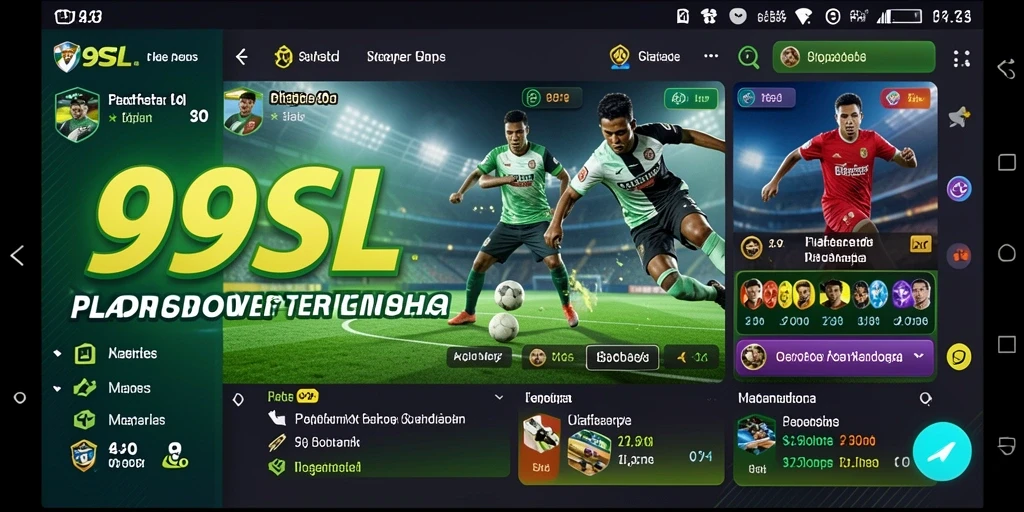 Tampilan permainan taruhan olahraga di aplikasi 99SL.