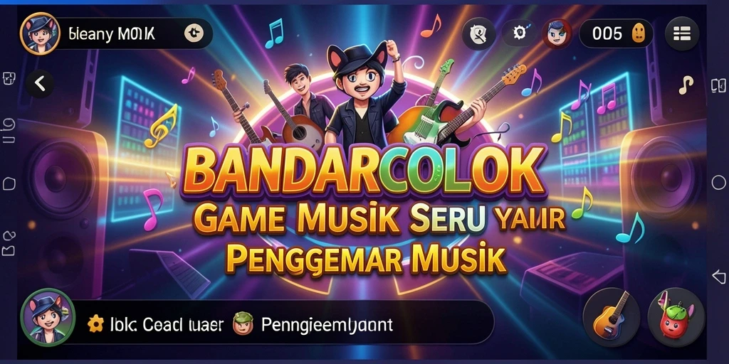 Tampilan gameplay BANDARCOLOK yang seru dan penuh warna.