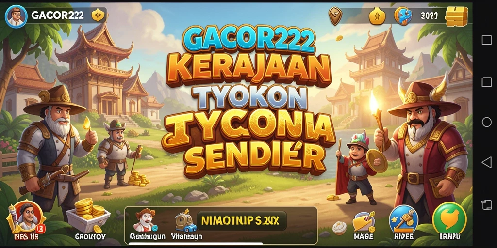 Tampilan gameplay menarik dari GACOR22 saat membangun bisnis tycoon.