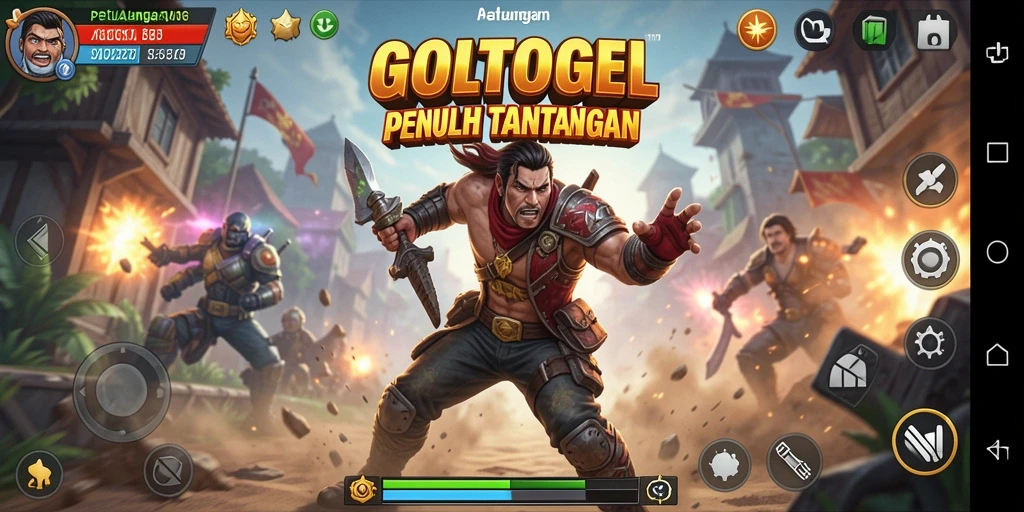 Screenshot gameplay GOLTOGEL dengan aksi seru.