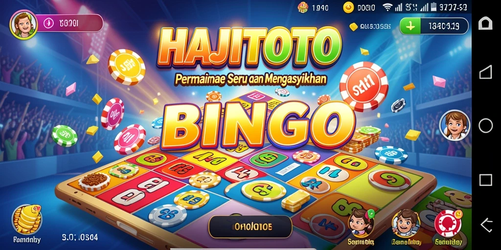 Tampilan gameplay seru dalam permainan Bingo HAJITOTO.