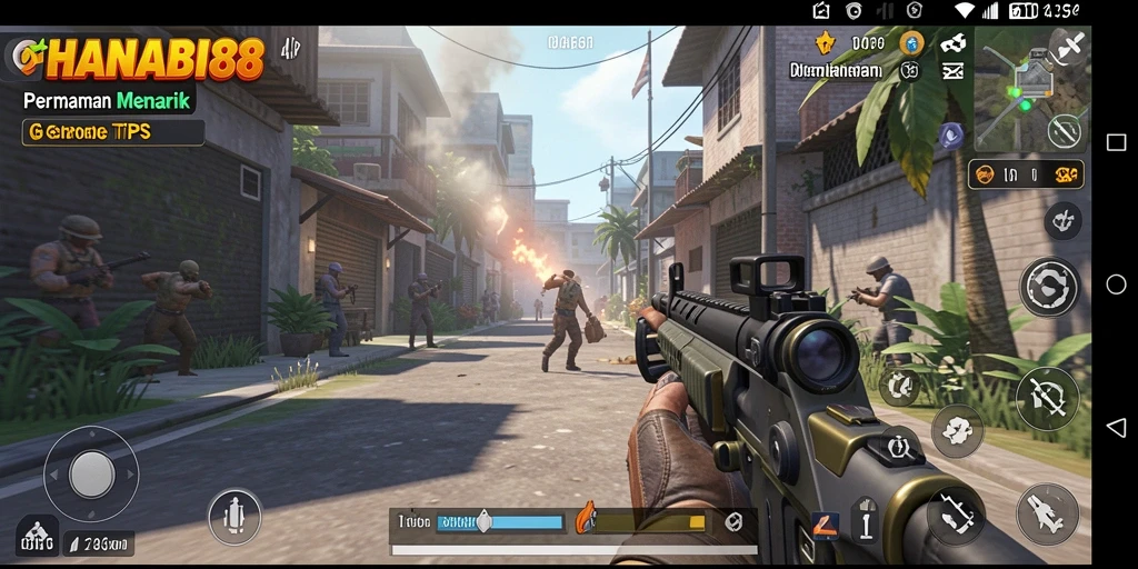 Tampilkan aksi mendebarkan dalam gameplay TPS HANABI88.