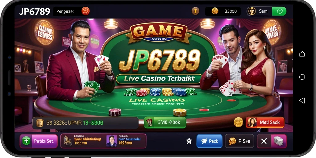 Tampilan gameplay Live Casino yang menarik di JP6789.