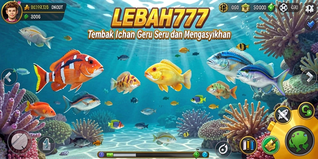 Tampilan menakjubkan dari gameplay Tembak Ikan LEBAH777.