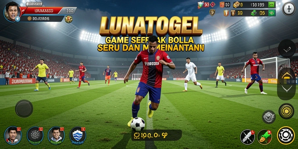 Menampilkan gameplay seru dengan aksi sepak bola yang mendebarkan.