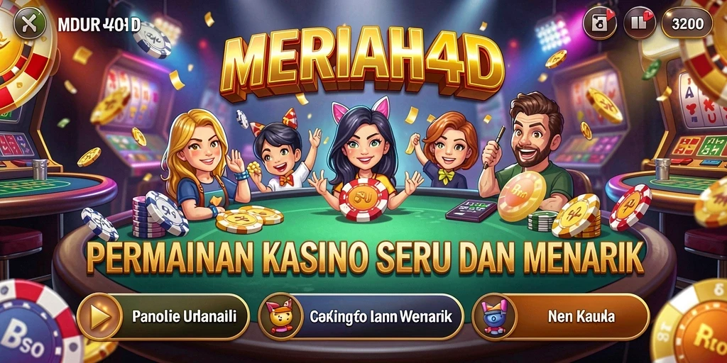 Tampilan menarik dari gameplay MERIAH4D yang seru dan menghibur.