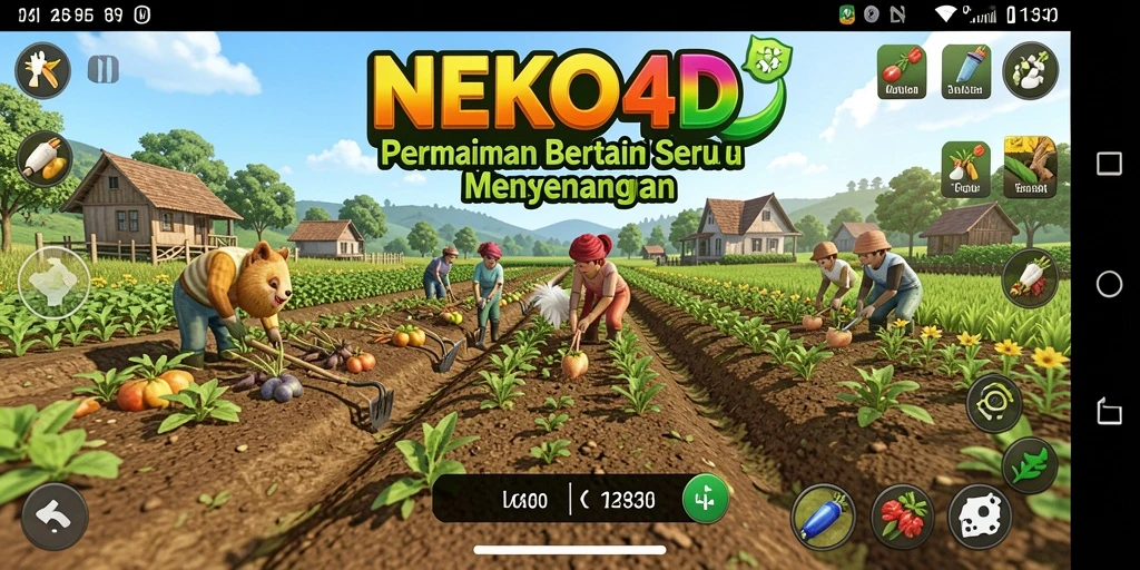Gameplay seru NEKO4D saat bertani dan merawat hewan.
