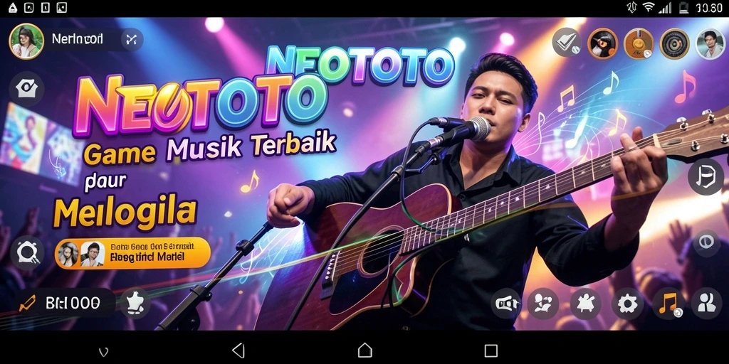 Tangkapan layar permainan NEOTOTO yang menampilkan aksi seru dalam bermain musik.
