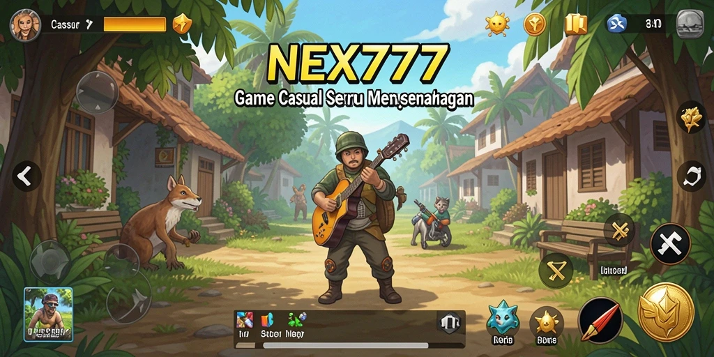 Tangkapan layar NEX777 menampilkan serunya gameplay Casual.