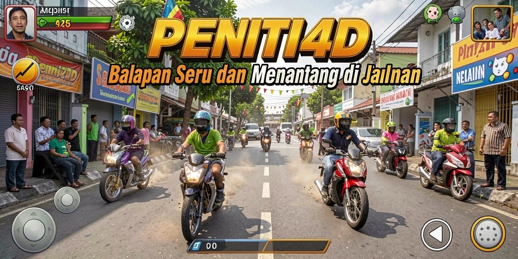 Tampilan gameplay Racing yang seru dan mendebarkan.