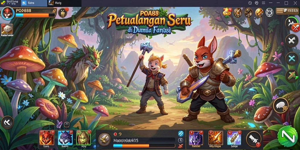 Screenshot gameplay menunjukkan aksi seru dalam petualangan POA88.