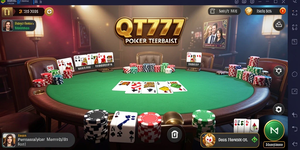 Tampilan permainan Poker yang menarik dan mendebarkan di QT777.
