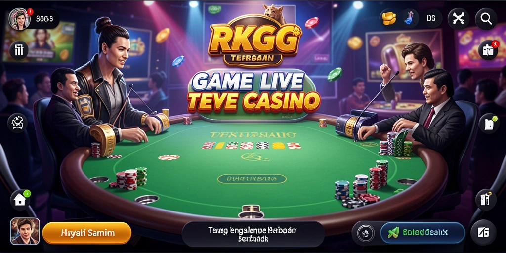 Menampilkan dealer profesional dan permainan Live Casino yang mendebarkan.