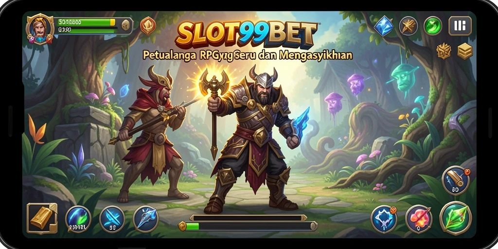 Screenshot utama menunjukkan aksi seru dalam gameplay SLOT99BET.