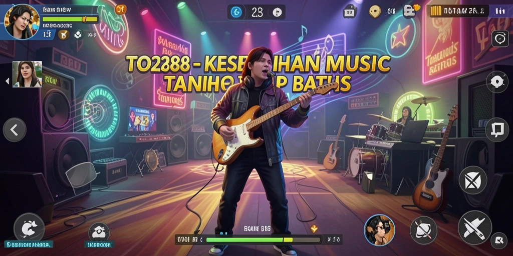 Tampilan gameplay TO288 yang menarik saat pemain bersenang-senang dengan musik.