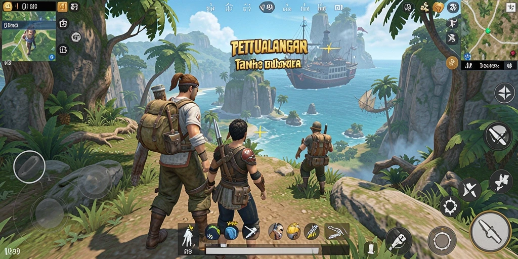 Tampilan gameplay V89 yang menakjubkan di dunia terbuka.